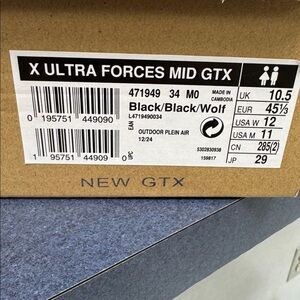 Salomon X Ultra Forces Mid GTX Black Boots